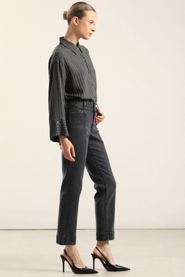 Imagen 2 del producto Jeans Slim, Tiro Medio, Azul Liola