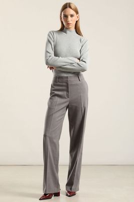 Imagen 2 del producto Jersey punto, rivete metalizado, gris Liola