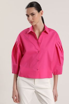Imagen 2 del producto Blusa poplin Liola mujer fucsia
