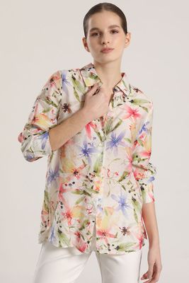 Imagen 1 del producto Blusa voile estampado Liola mujer crudo