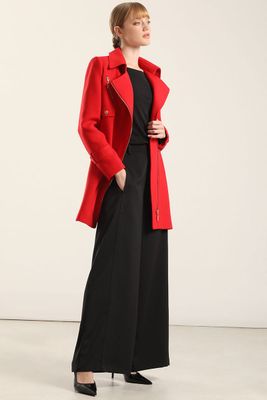 Imagen 2 del producto Abrigo Biker, Muflon Rojo Liola