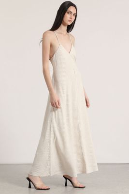 Imagen 2 del producto Vestido maxi lino Liola mujer beige