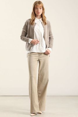 Imagen 2 del producto Cardigan Punto, Boton Fantasia, Topo Liola