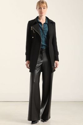 Imagen 2 del producto Abrigo Biker, Muflon Negro Liola