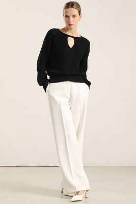 Imagen 2 del producto Jersey Punto Fantasia Negro Liola