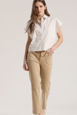 Imagen 2 del producto Jeans slim procesado Liola mujer camel