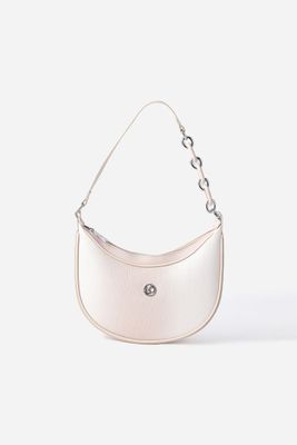 Cartera media luna degrade Liola beige