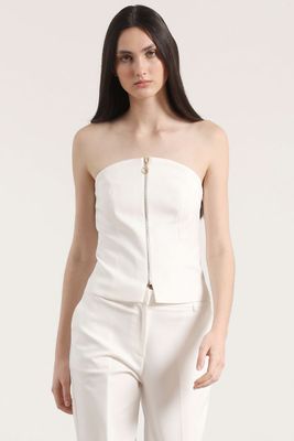 Top strapless Liola mujer crudo