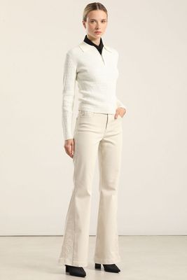 Imagen 2 del producto Jersey Punto Fantasia, Crudo Liola