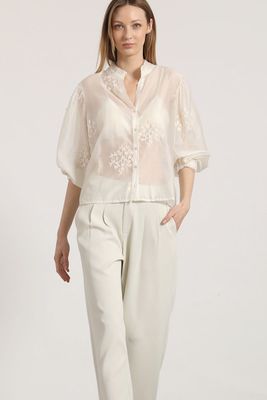 Imagen 2 del producto Pantalón ancho liola mujer beige