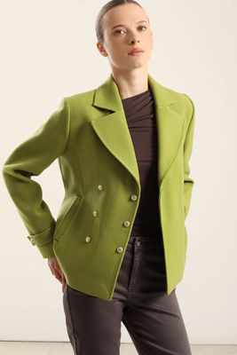 Imagen 2 del producto Chaqueta cruzada semi recta, pistacho Liola