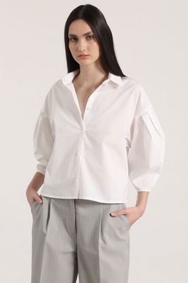 Blusa poplin Liola mujer blanco