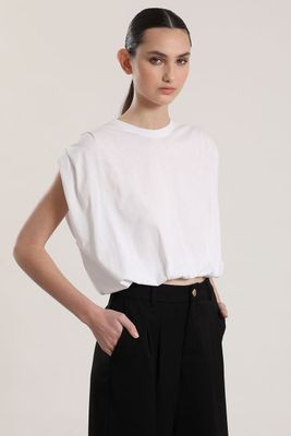 Imagen 1 del producto Polera englobada liola mujer blanco