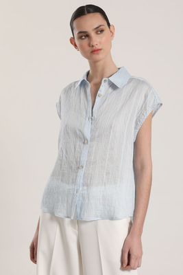 Blusa voile Liola mujer celeste