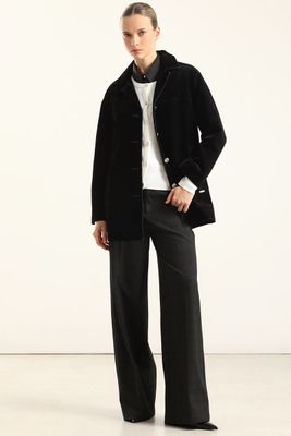 Imagen 2 del producto Chaqueton Gabardina Efecto Terciopelo, Negro Liola