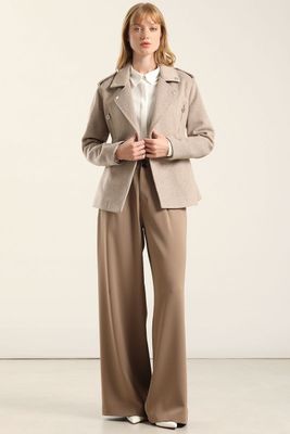 Imagen 2 del producto Chaqueta Biker  Muflon Fantasia, Beige Liola