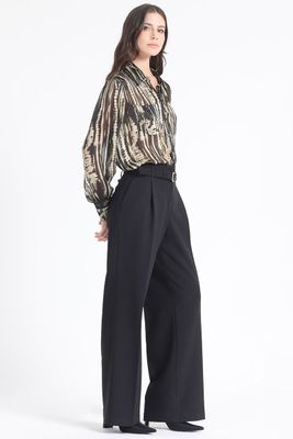 Imagen 2 del producto Blusa Estampado Fantasia Con Lurex, Negro Liola