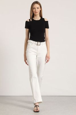 Imagen 2 del producto Tejido punto cut off Liola mujer negro