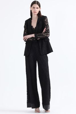 Imagen 2 del producto Blazer Entallado Encaje, Negro Liola