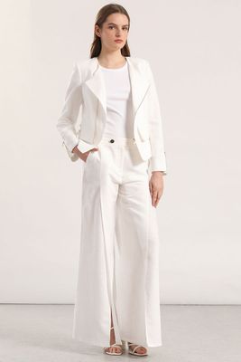 Imagen 2 del producto Chaqueta biker lino Liola mujer crudo