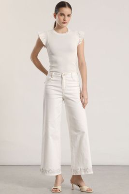 Imagen 2 del producto Tejido con volados Liola mujer crudo