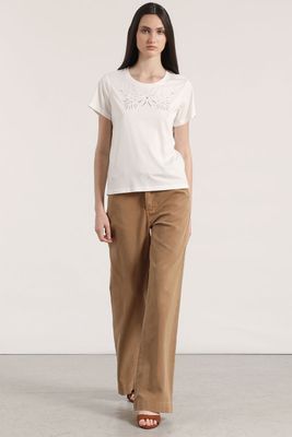 Imagen 2 del producto Polera con bordados liola mujer crudo