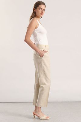 Imagen 2 del producto Pantalón sastre lino liola beige