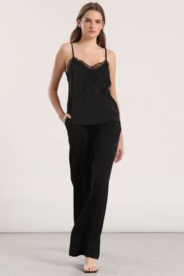 Imagen 2 del producto Top lencero Liola mujer negro