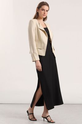 Imagen 2 del producto Chaqueta biker lino Liola mujer beige