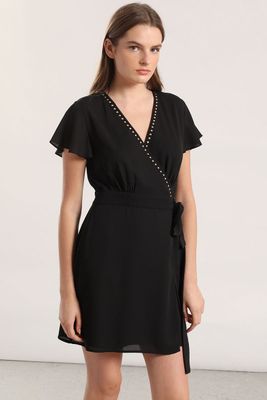 Vestido corto mujer Liola negro