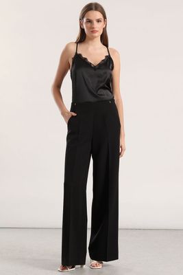 Imagen 2 del producto Top lencero mix satin encaje mujer Liola negro