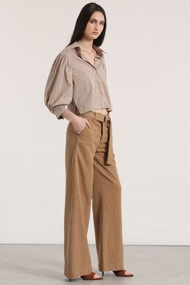Imagen 2 del producto Pantalón palazzo lino liola mujer beige