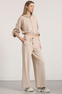 Imagen 2 del producto Chaqueta bomber con capucha Liola mujer beige