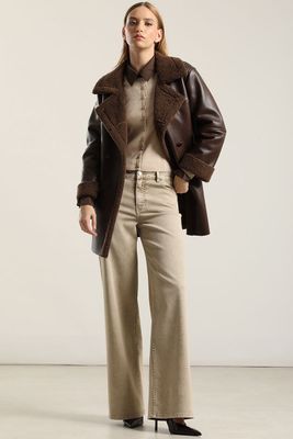 Imagen 2 del producto Chaqueton Efecto Cuero Piel,Chocolate Liola