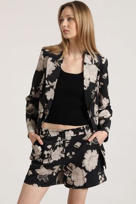 Short estampado Liola mujer negro