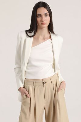 Imagen 2 del producto Blazer clásico scuba Liola mujer crudo