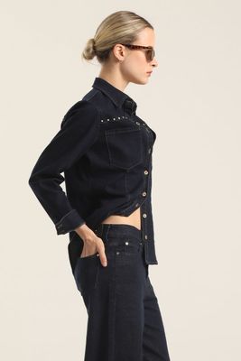 Imagen 2 del producto Camisa Denim Tachas, Indigo Liola