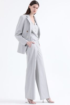 Imagen 2 del producto Blazer Entallado Listado Lurex Gris Liola