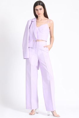 Imagen 2 del producto Top Crop Corse Lino Lila Liola