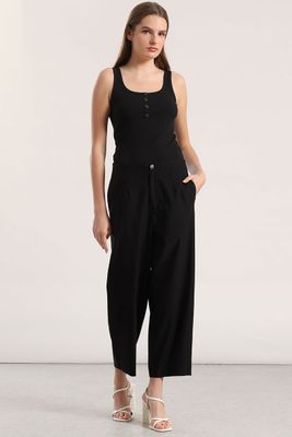 Imagen 2 del producto Top con botones Liola mujer negro