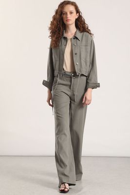 Imagen 2 del producto Cazadora lino liola mujer militar