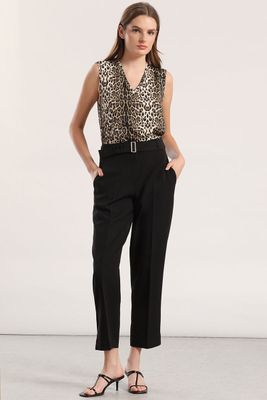 Imagen 2 del producto Top estampado animal mujer Liola negro