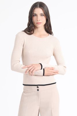 Tejido Punto Basico, Beige Liola