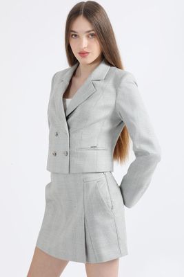 Imagen 1 del producto Falda Pantalón Mini Principe De Gales Verde/Perla Liola