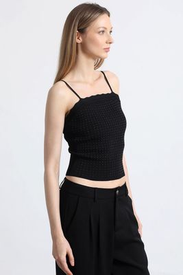 Top con tirantes mujer Liola negro