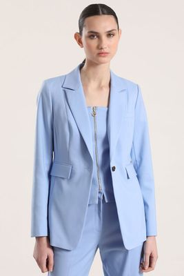 Blazer entallado clásico Liola mujer celeste