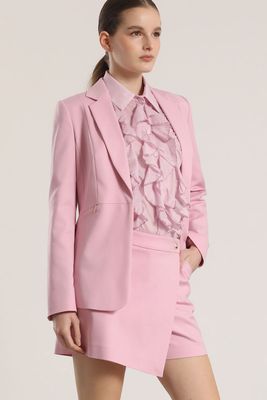 Blazer entallado cierre oculto Liola mujer rosa