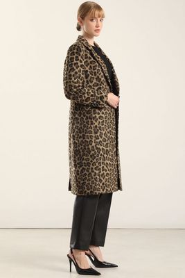 Imagen 2 del producto Abrigo Animal Print, Cafe Liola