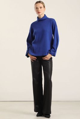 Imagen 2 del producto Jersey Punto, Boton Joya, Azulino Liola