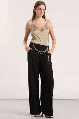 Imagen 2 del producto Top lencero mix satin encaje mujer Liola beige